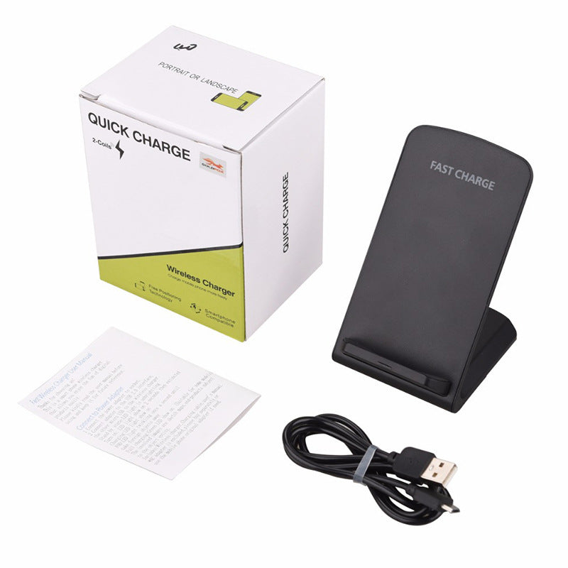 T100 wireless charging transmitter three coil fast charge collapsible bracket QI wireless charging mobile phone bracket